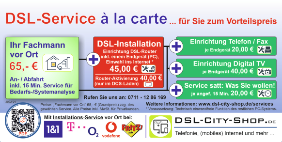 DSL-Service à la carte