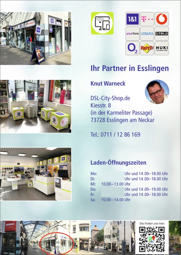 Unser inovatives Ladengeschäft in Esslingen am Neckar für den Großraum Stuttgart