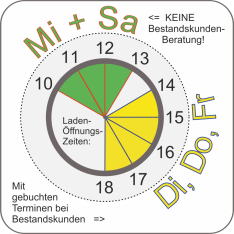 Unsere DCS-Ladenöffnungszeiten